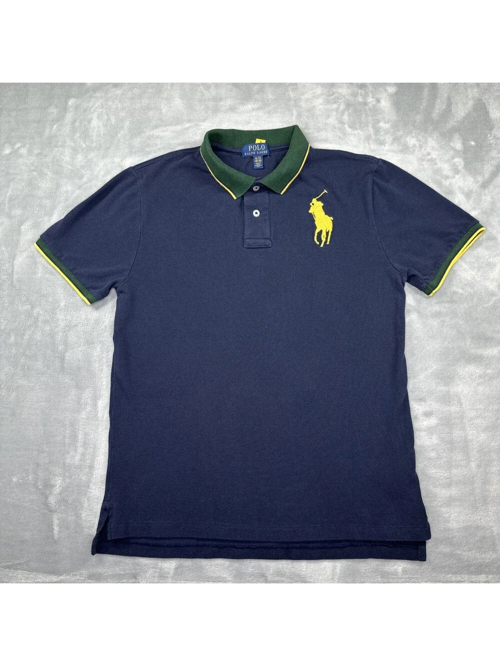 Polo Ralph Lauren Golf Shirt Youth XL 18/20 Navy Blue Big Pony Logo Custom
